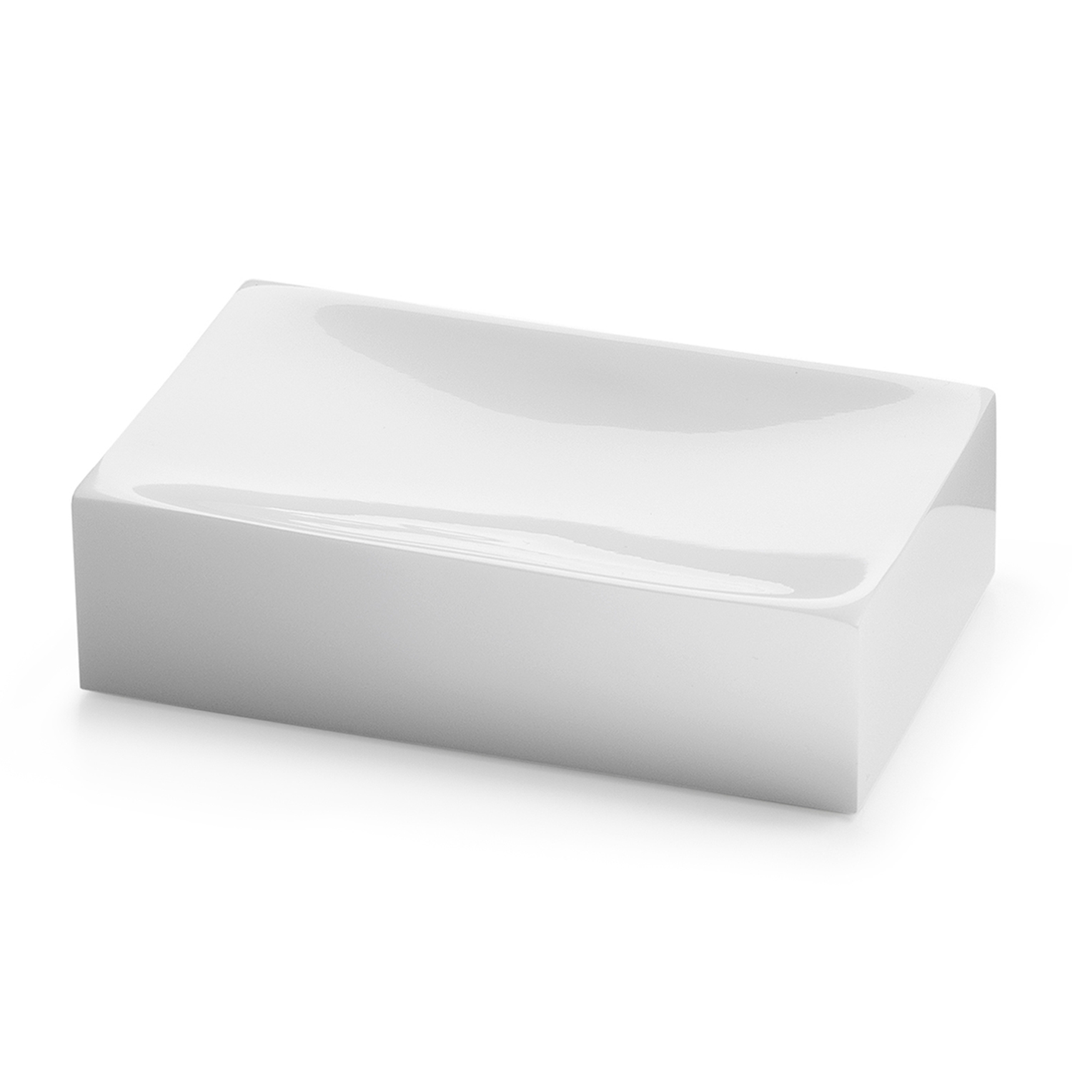 gedy-sofia-porte-savon-blanc-brillant-poser image 1