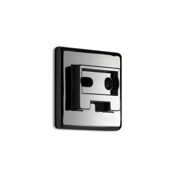 gedy-il-giglio-plaque-murale-coller-gun-metal image 1