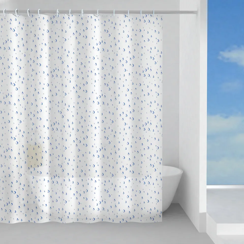 gedy-rugiada-rideau-de-douche-240x200-bleu-ciel image 1
