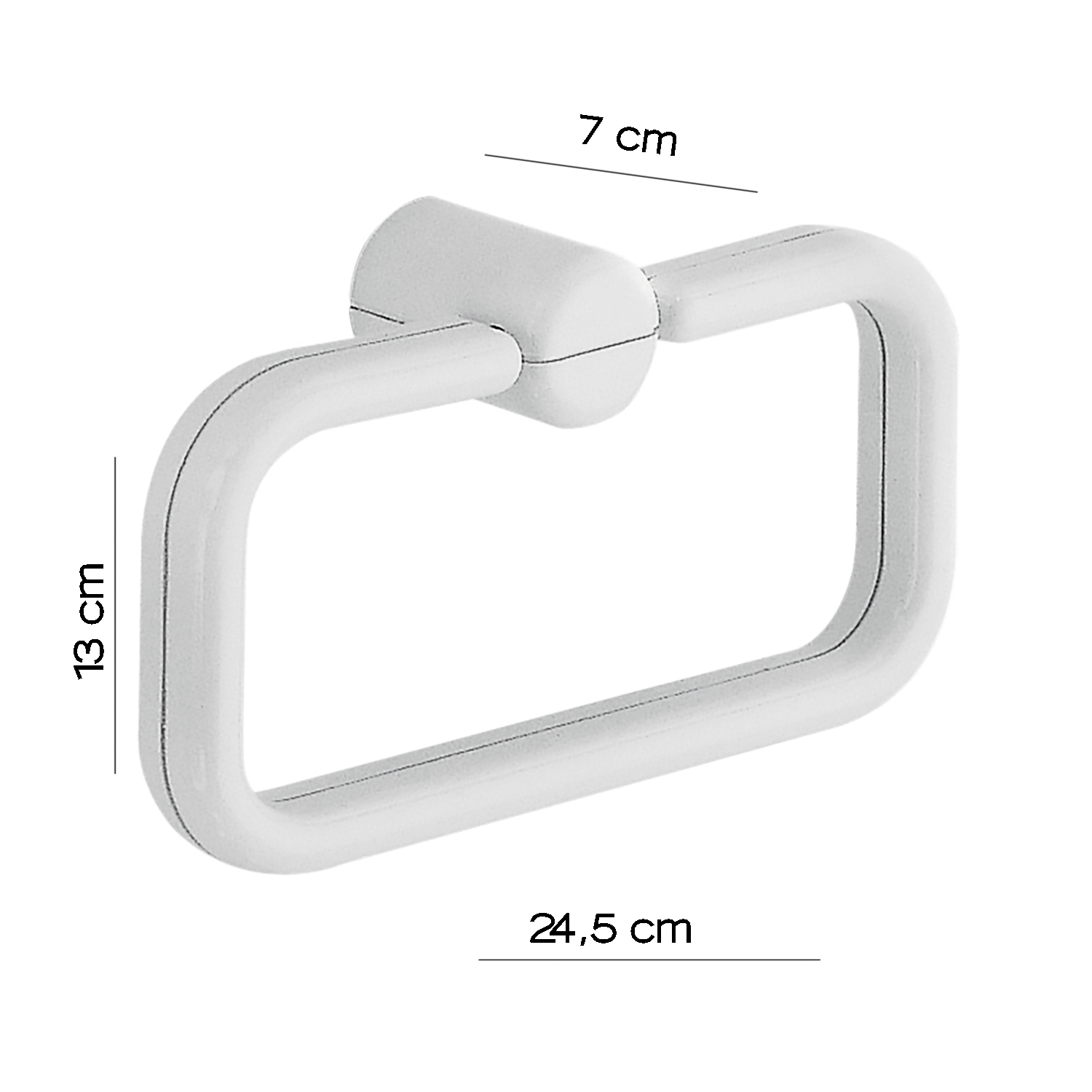 gedy-2900-anneau-porte-serviette-blanc-fixer image 2