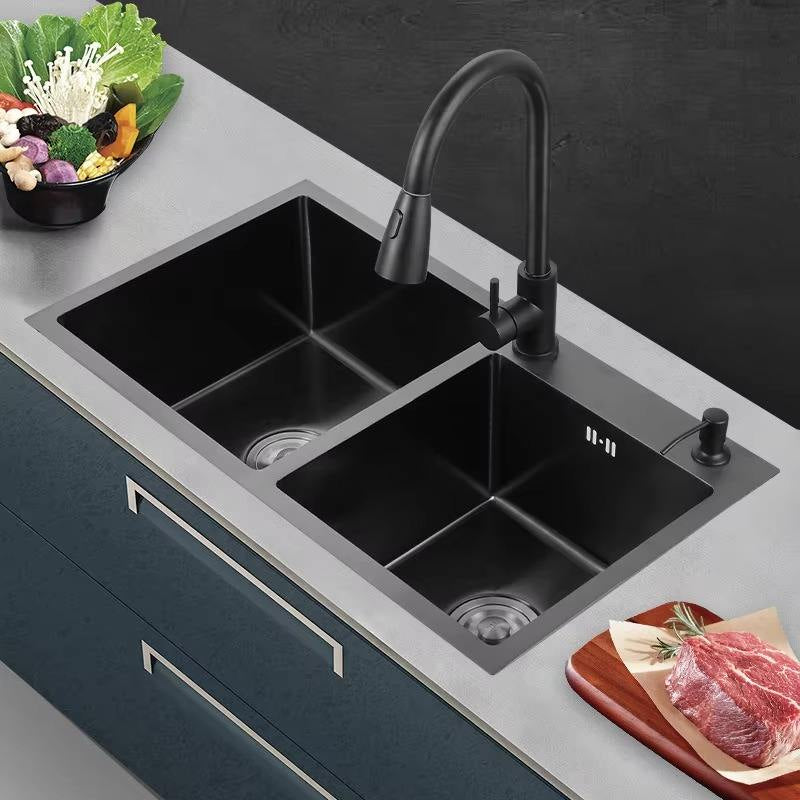 hudor-alph-e-002-vier-cuisine-inox-noir-mat image 2