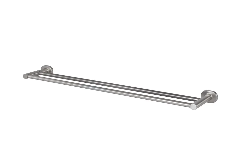bisk-go-double-barre-porte-serviette-600-nickel image 1