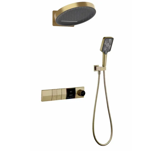 hudor-scamandre-ensemble-douche-piano-dor-bross-thermostatique image 1