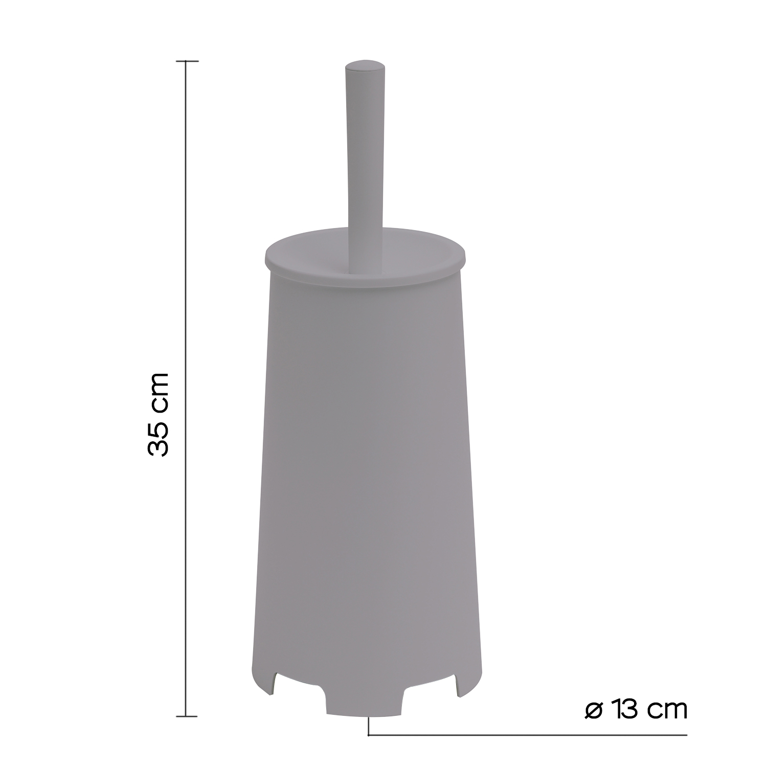 gedy-oscar-porte-brosse-wc-gris image 2