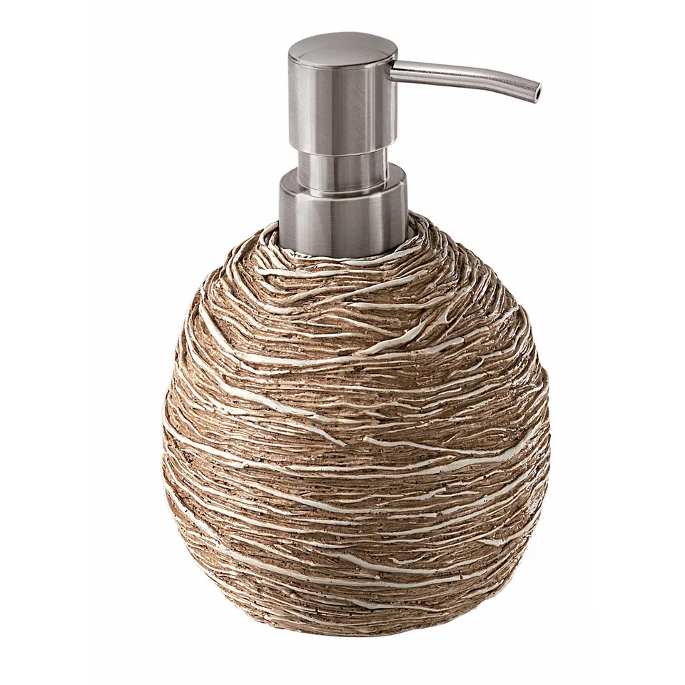gedy-idra-distributeur-de-savon-beige-poser image 1