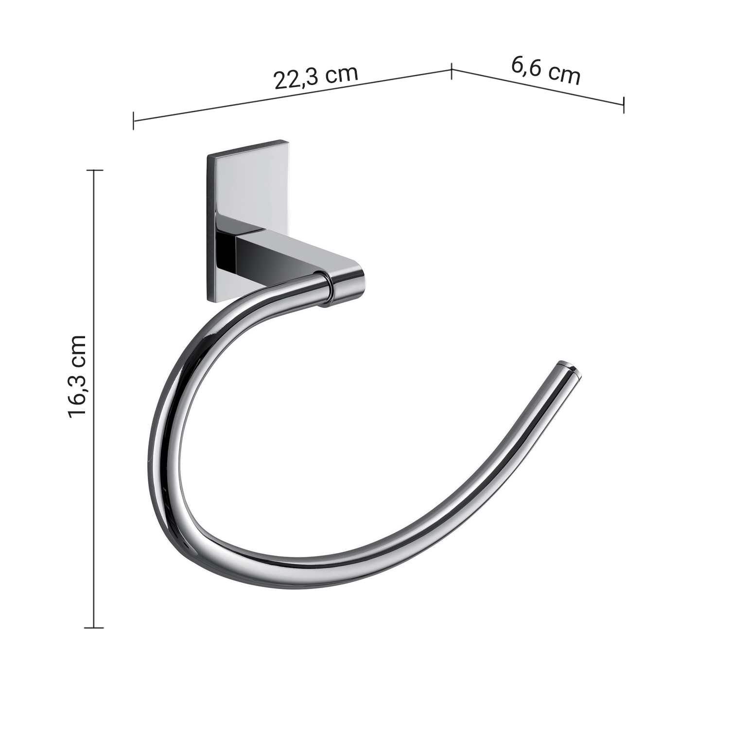 gedy-maine-anneau-porte-serviette-chrome image 2