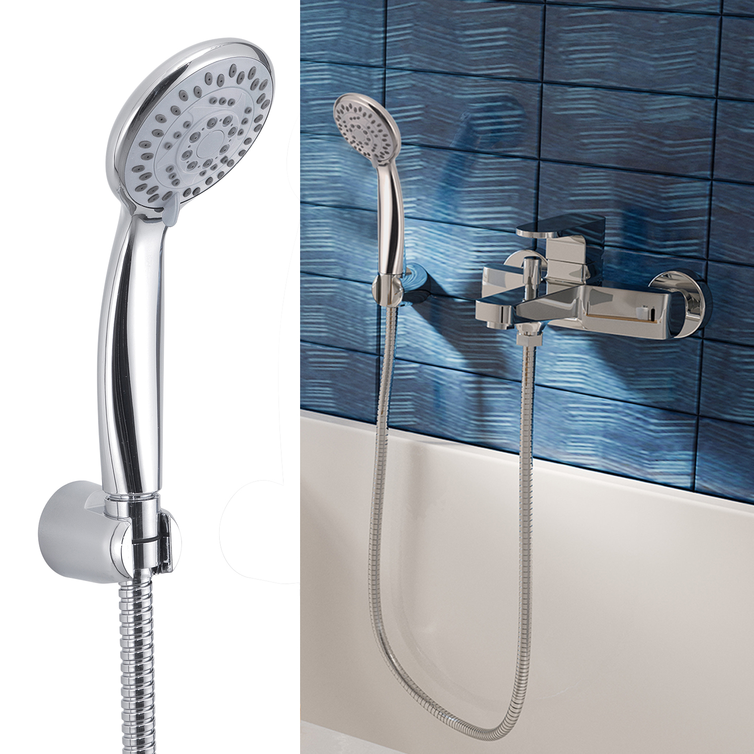 gedy-kit-de-douche-douchette-4-jets-chrome image 3