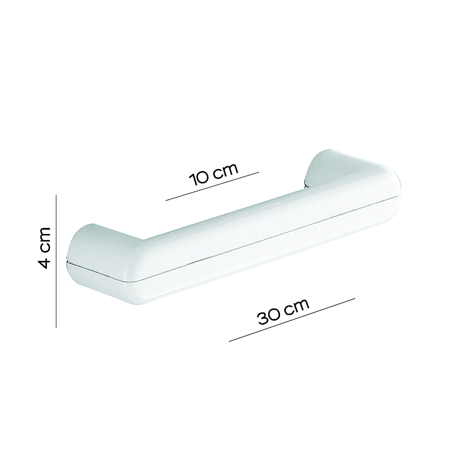 gedy-2900-porte-serviette-30-cm-blanc-fixer image 2
