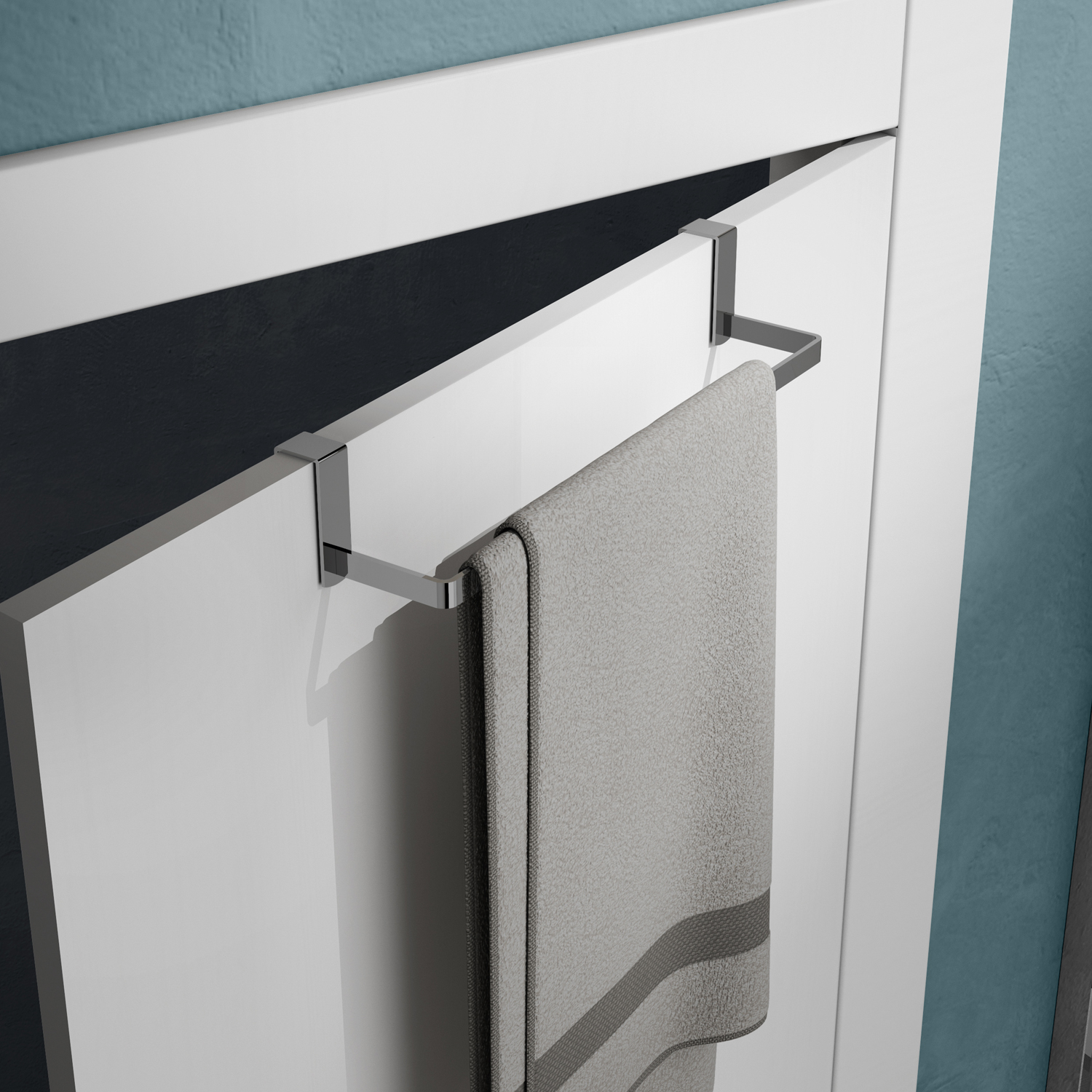 gedy-tosca-porte-serviettes-dessus-de-porte-chrome image 3