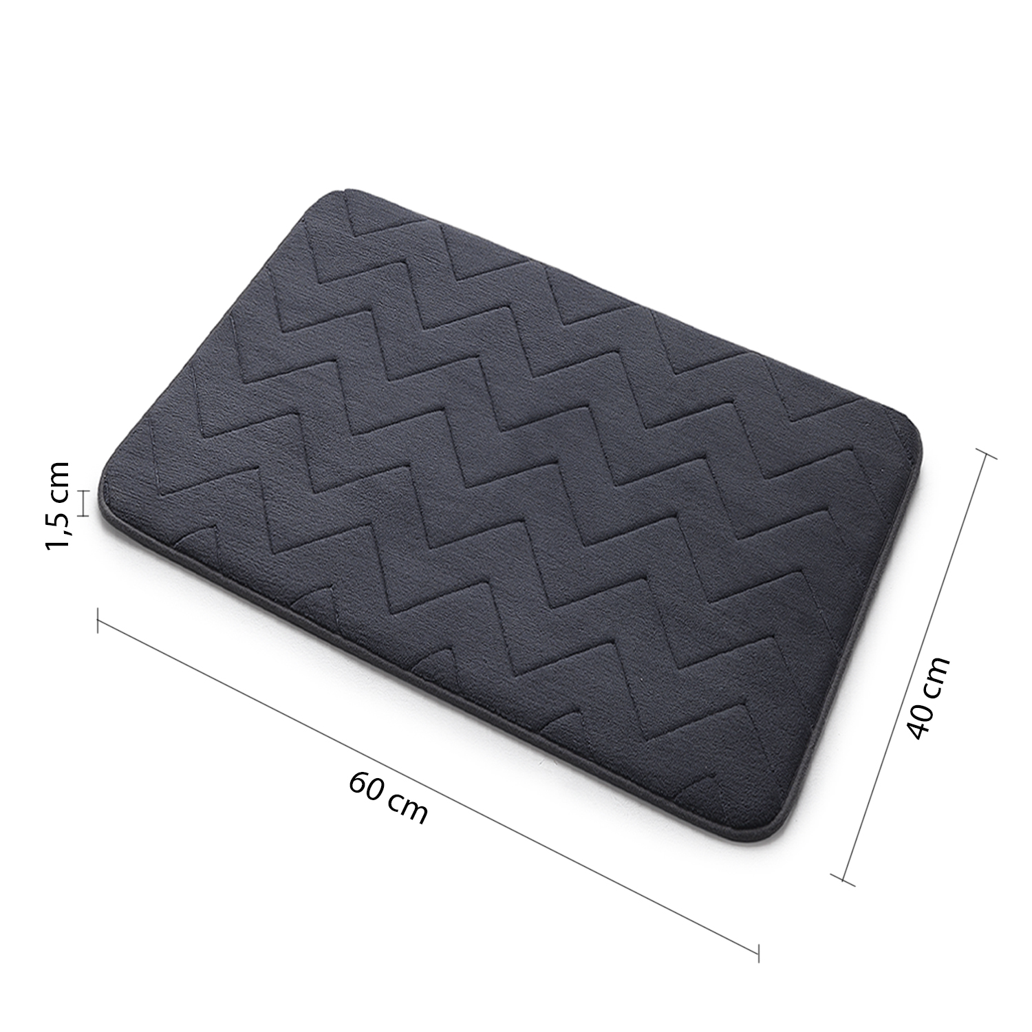 gedy-mousse-tapis-de-bain-m-moire-40x60-vert image 2