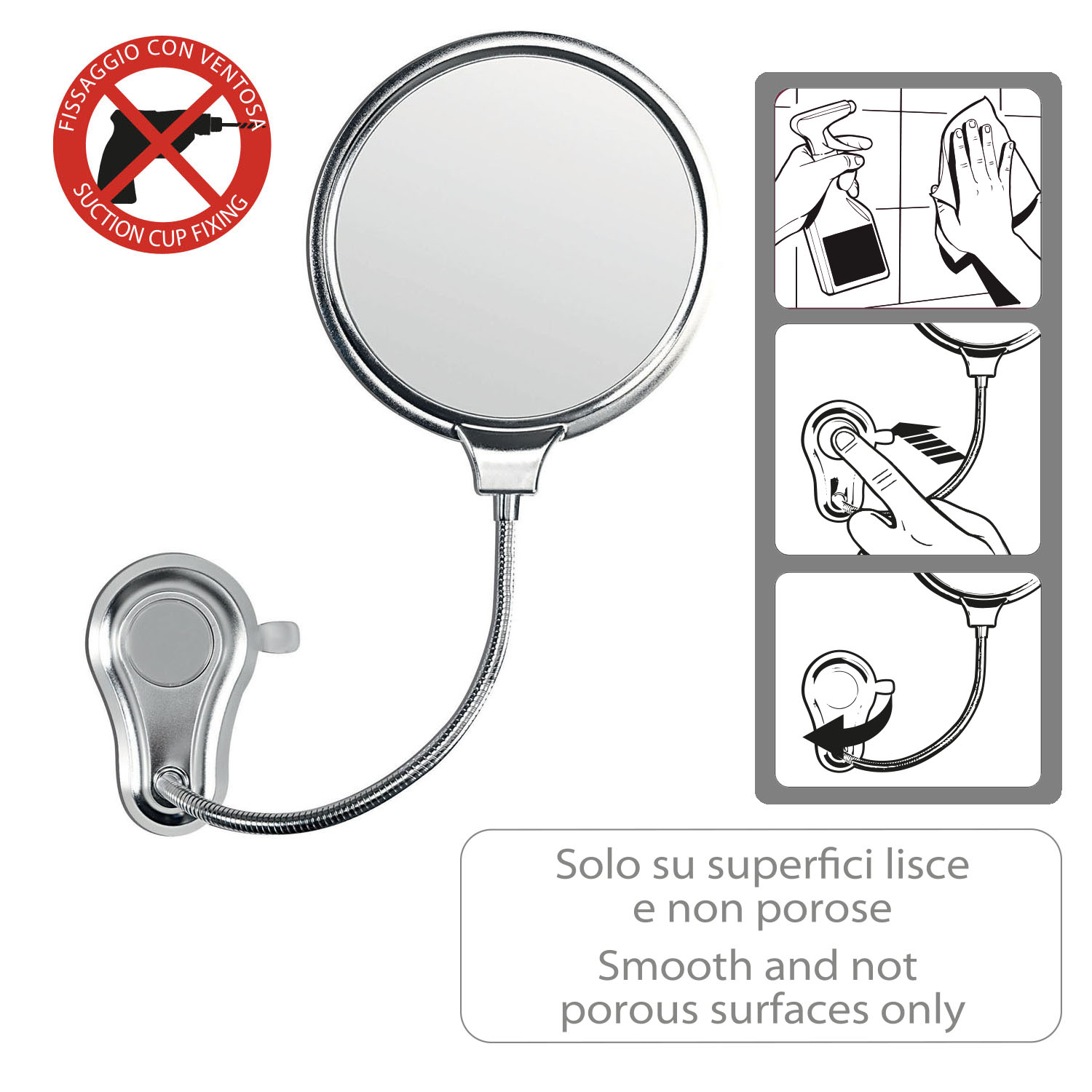 gedy-hot-miroir-grossissant-chrome-2 image 5