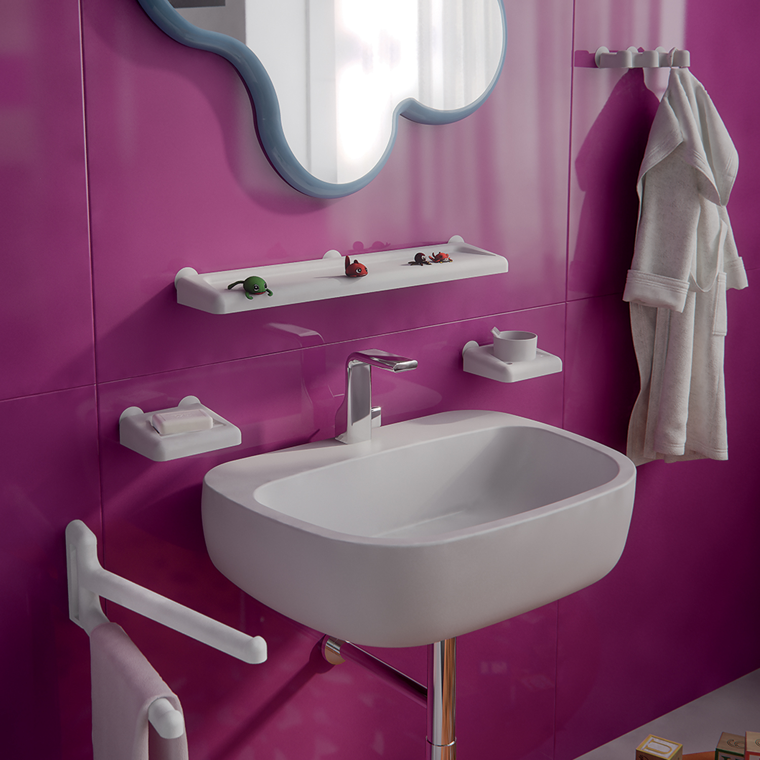 gedy-junior-porte-brosse-dents-blanc-poser image 4