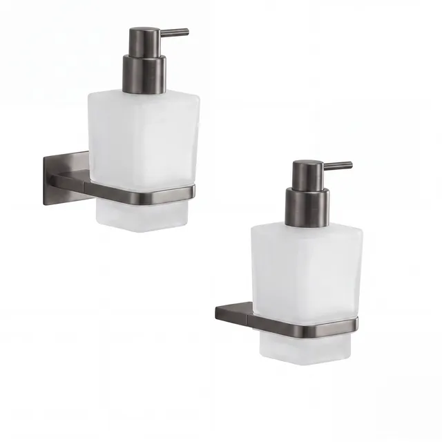 gedy-zermatt-distributeur-de-savon-gun-metal image 1