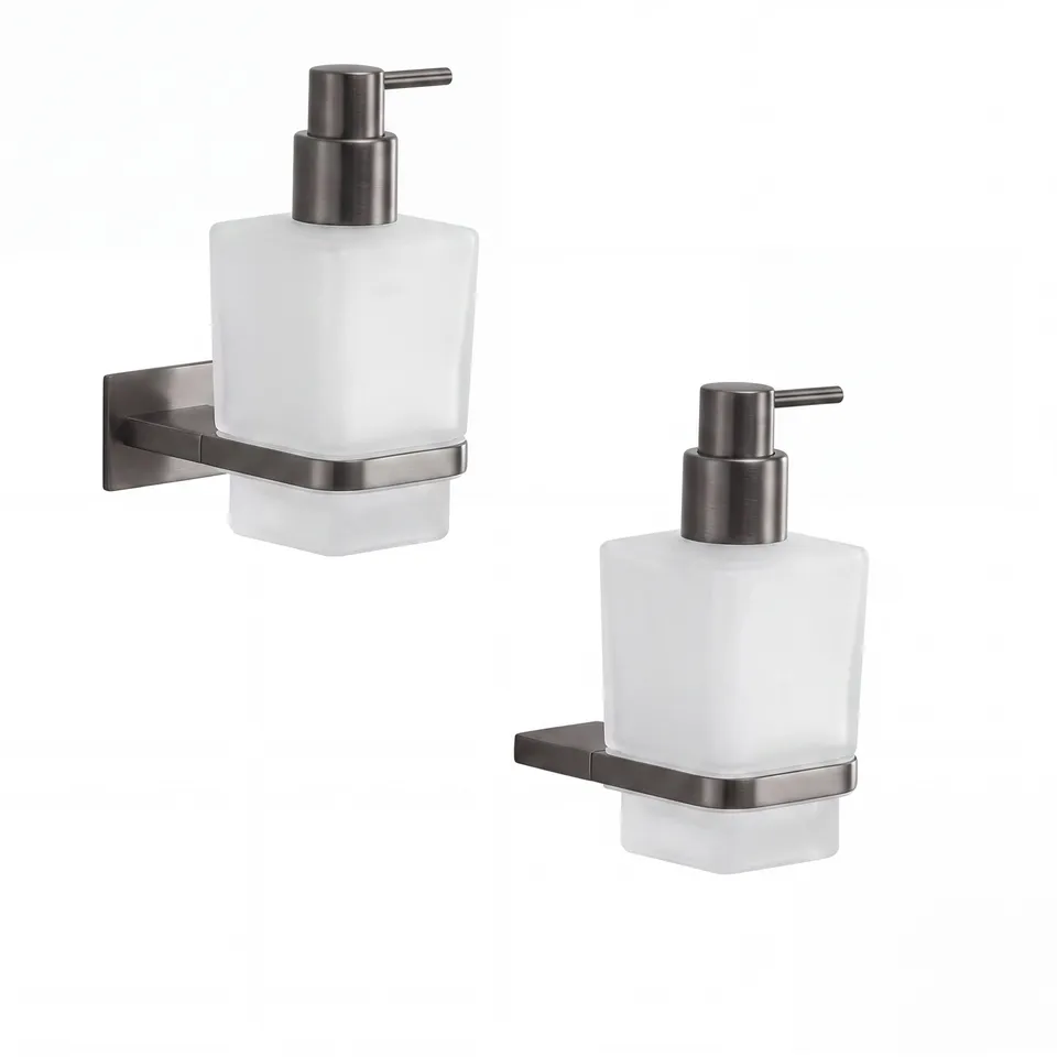 gedy-zermatt-distributeur-de-savon-gun-metal image 1