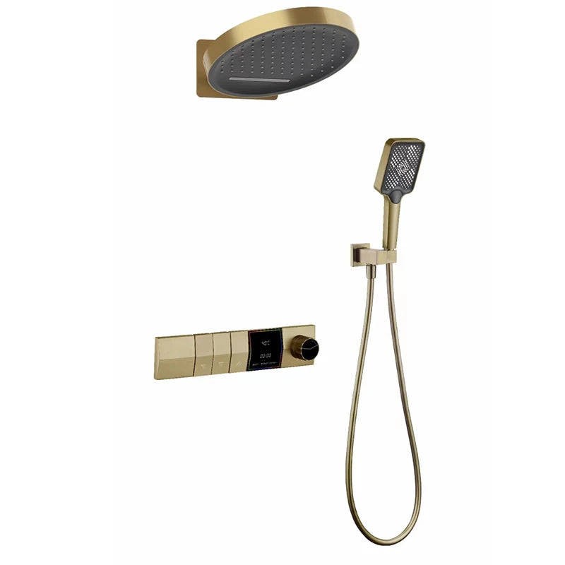hudor-essential-ensemble-douche-thermostatique-noir-mat-encastr image 3