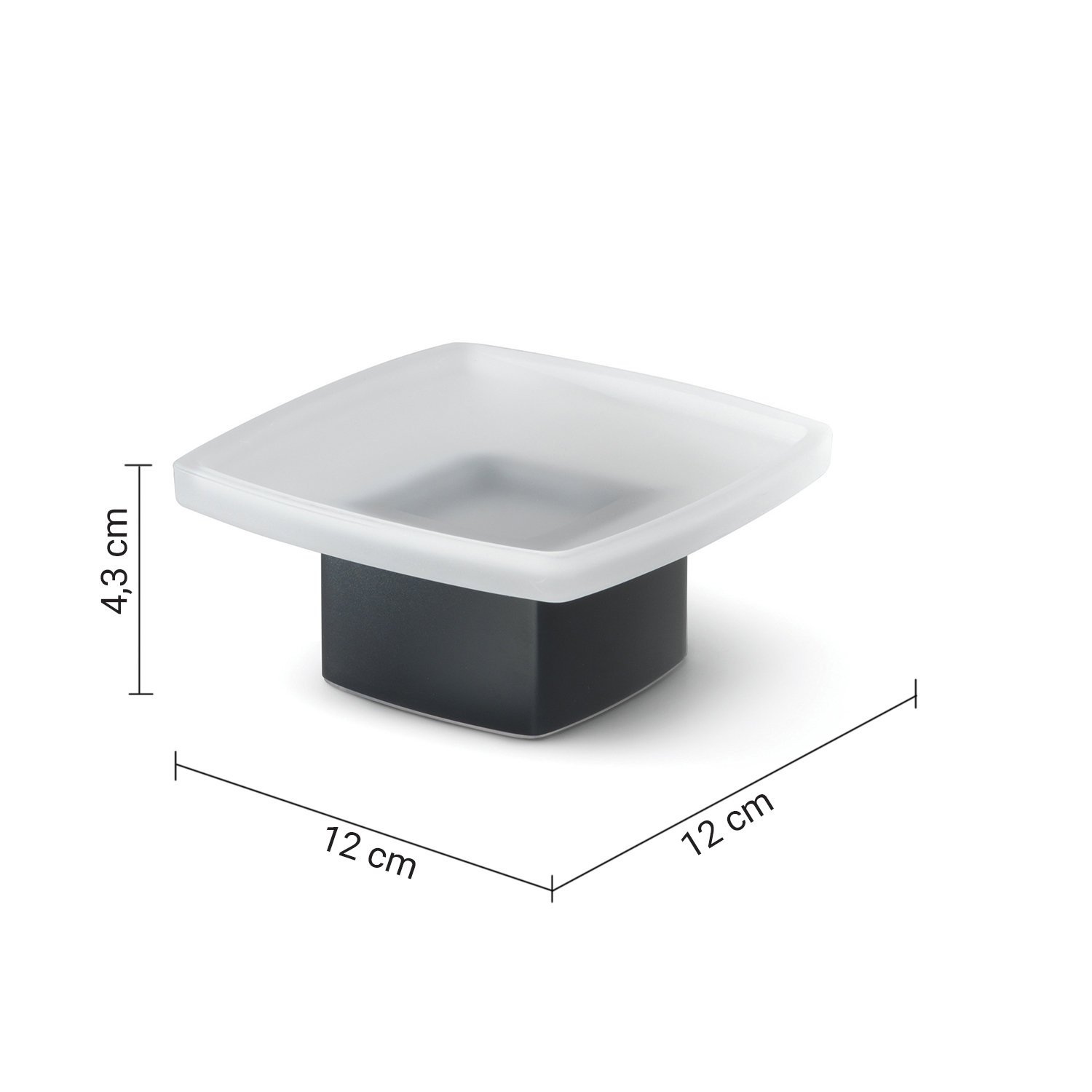 gedy-lounge-porte-savon-poser-noir-mat image 2