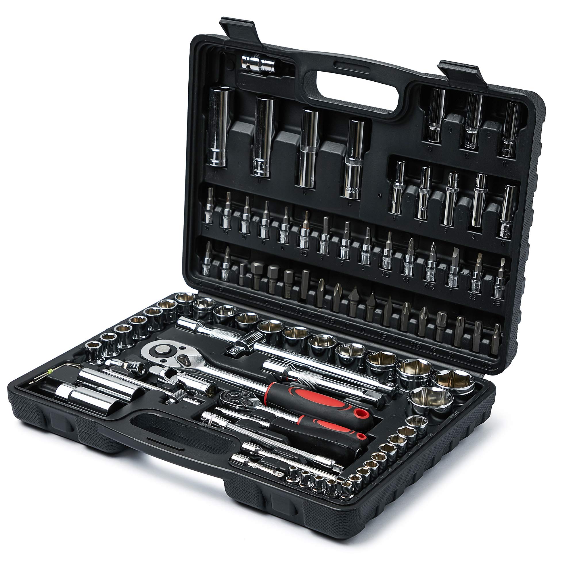 gricol-coffret-douilles-94-pi-ces-bo-te-outils-noir-chrome-vanadium image 1