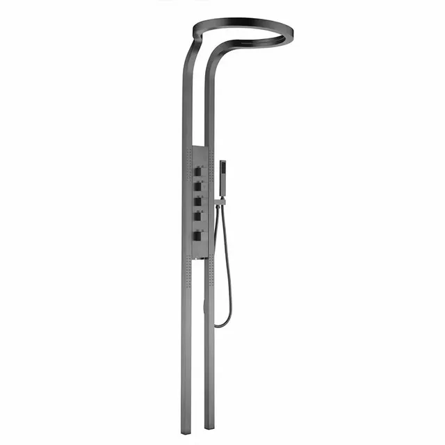 hudor-pernesse-colonne-de-douche-gun-metal-inox-304 image 1