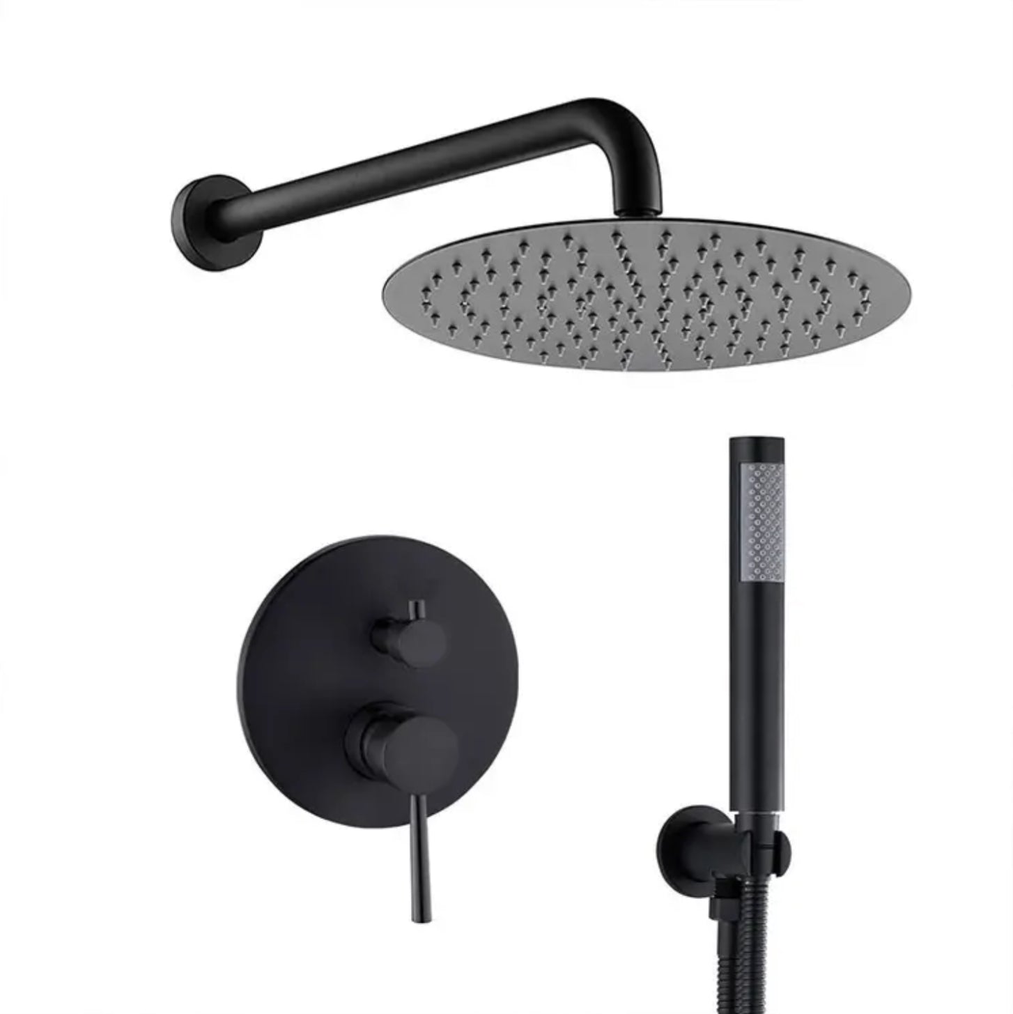 hudor-c-phise-sc86-douche-encastr-e-noir-mat-400-mm image 1