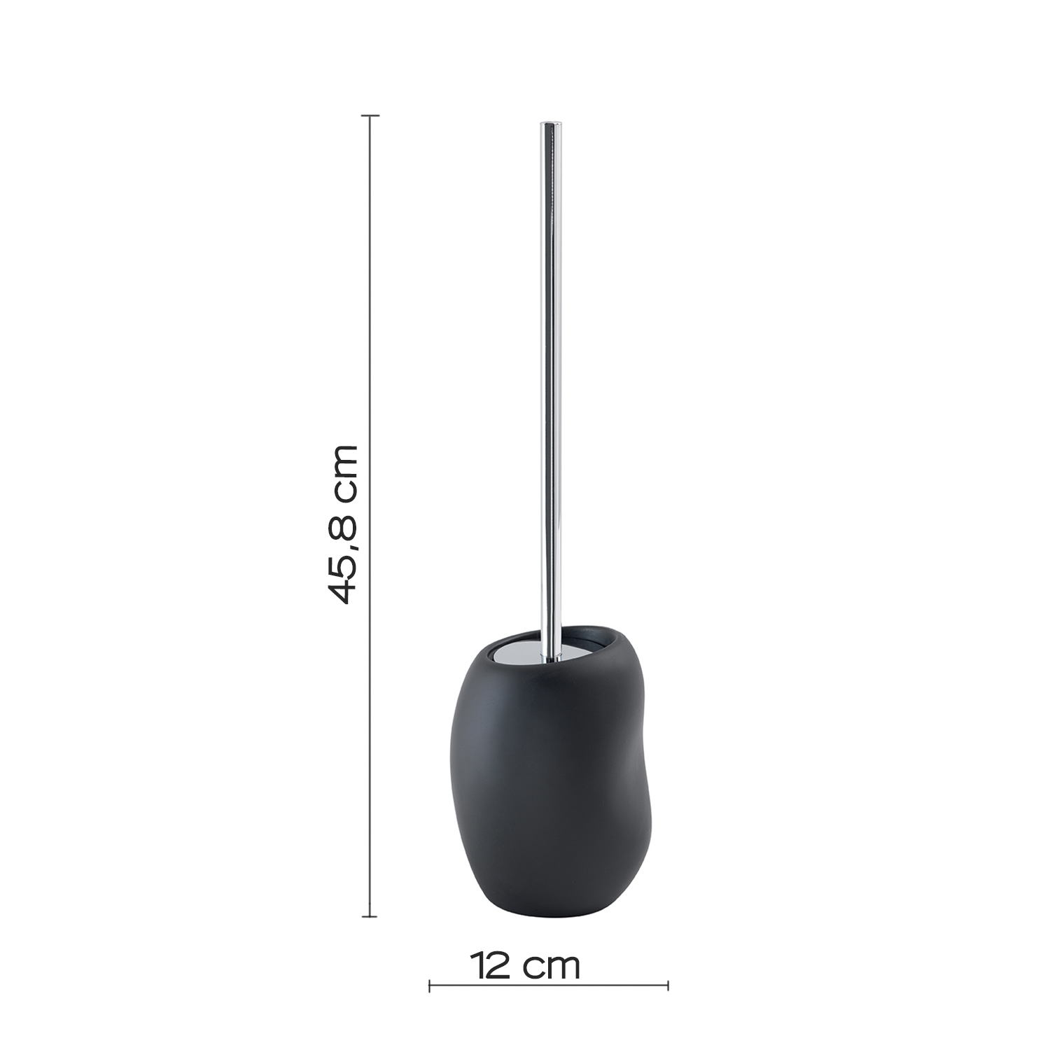 gedy-iside-porte-brosse-wc-noir-mat-poser image 2