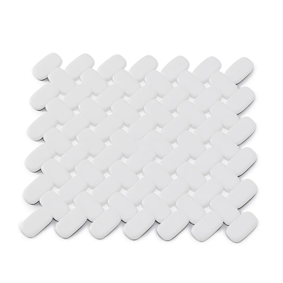 gedy-bricks-tapis-vier-26x26-cm-blanc image 1