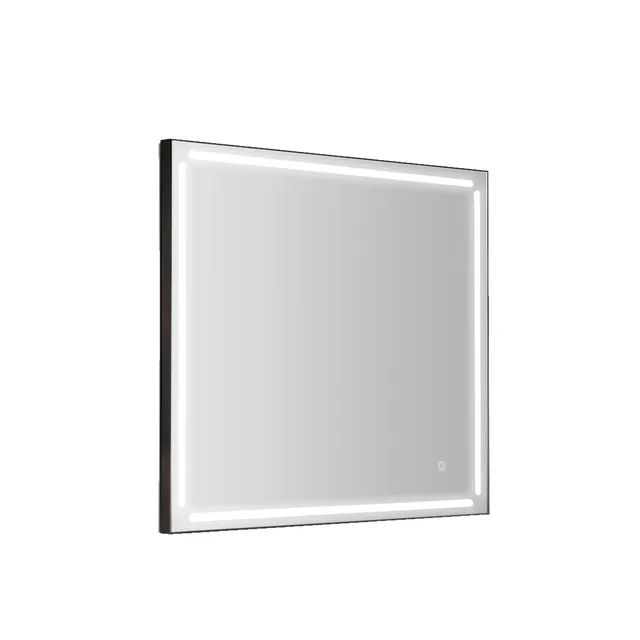 gedy-paul-miroir-80x80-cm-cadre-noir-mat image 1