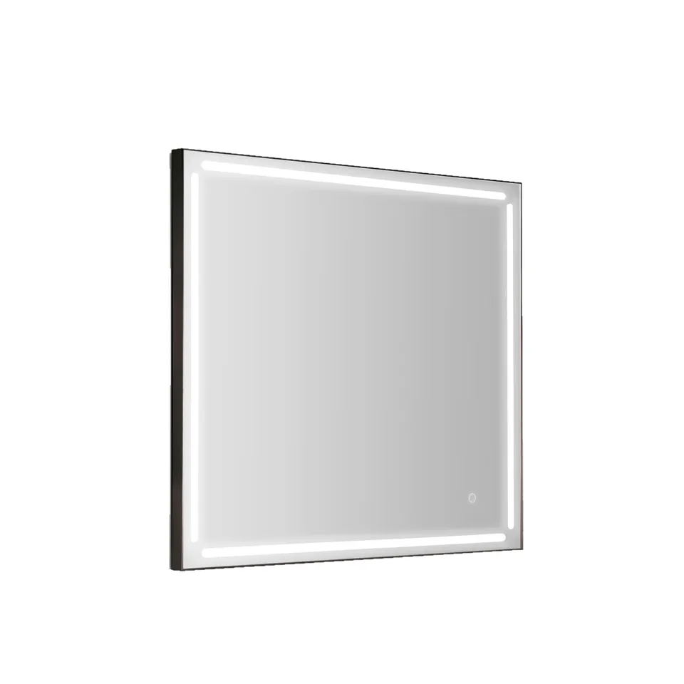 gedy-paul-miroir-80x80-cm-cadre-noir-mat image 1