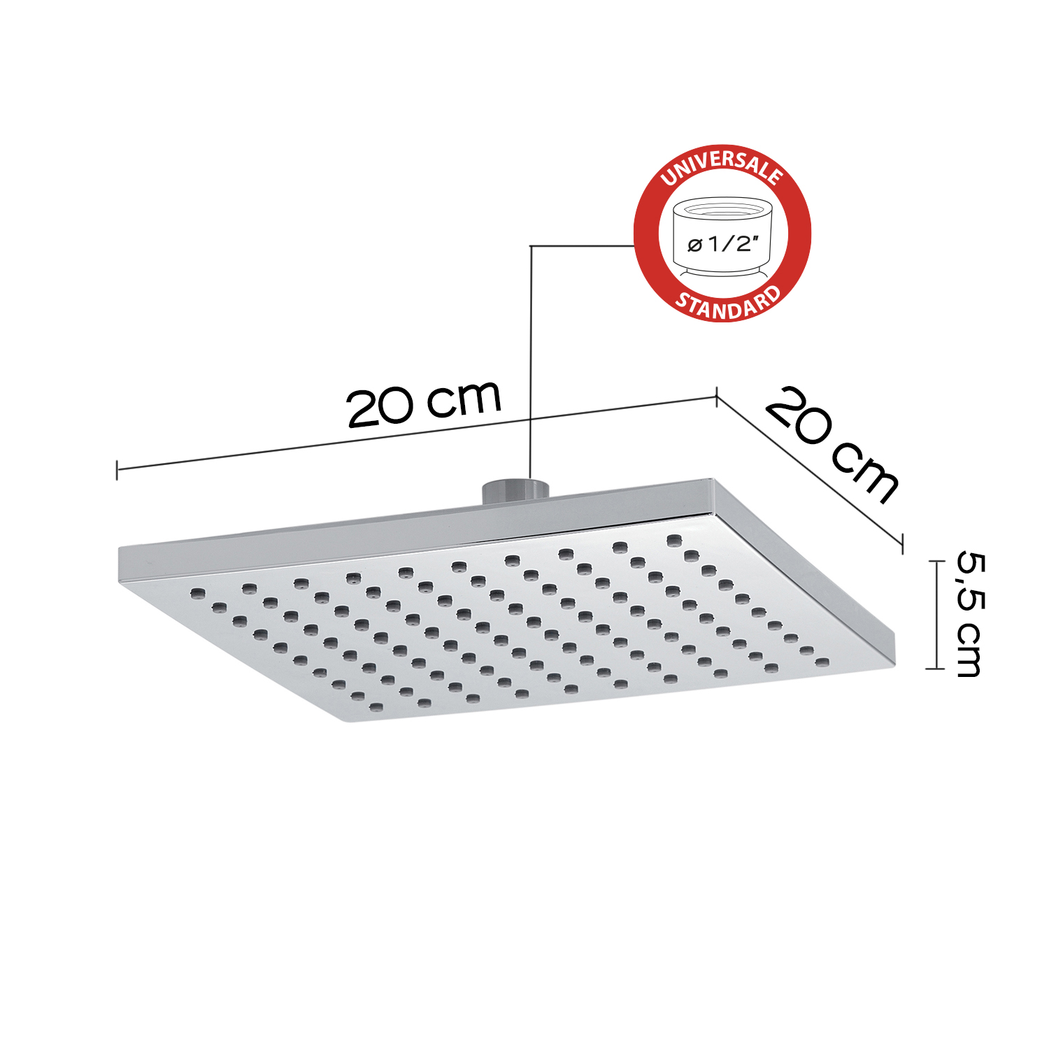 gedy-plus-00-pommeau-de-douche-chrome-1-jet image 2