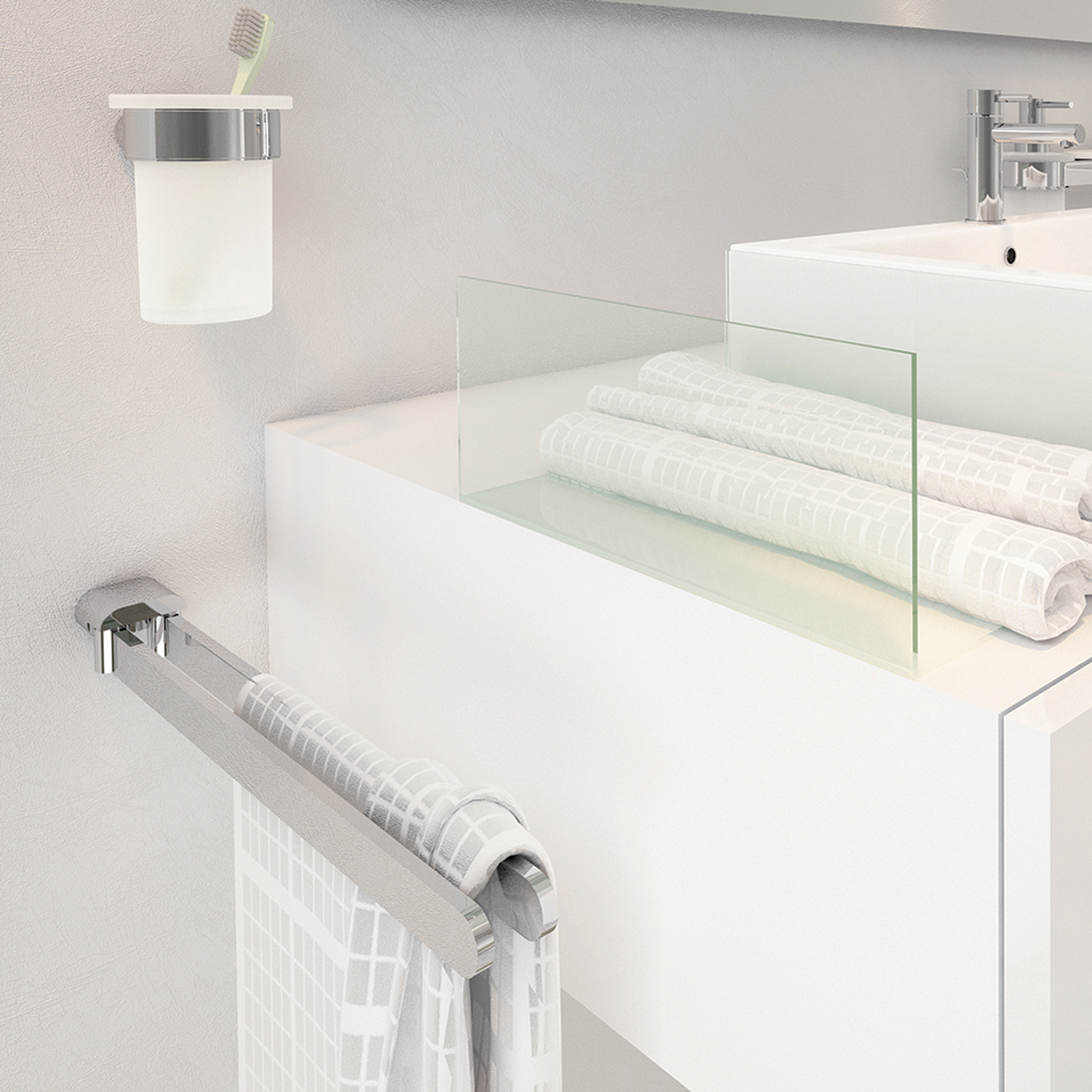 gedy-azzorre-porte-serviettes-r-glable-chrome image 3