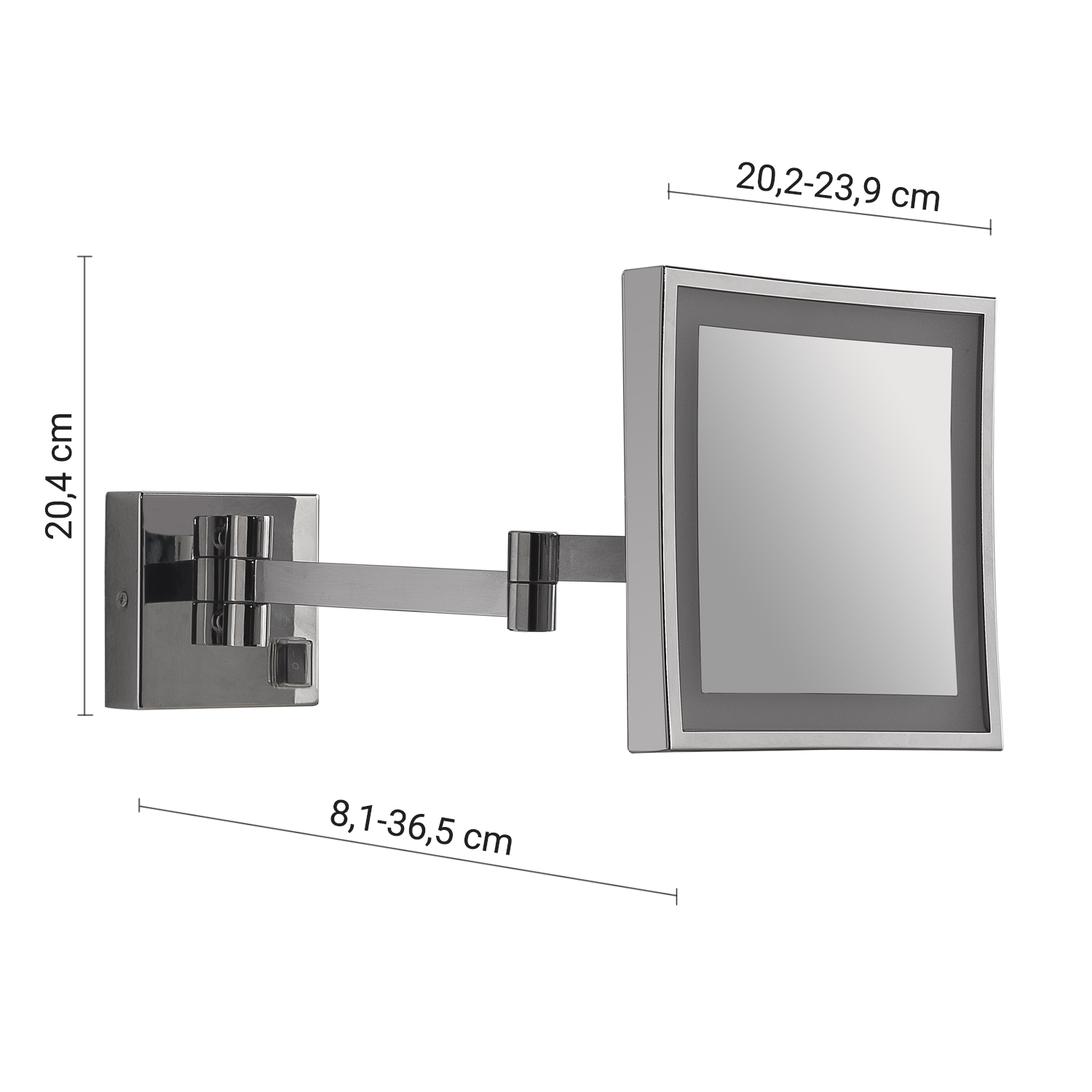 gedy-nina-miroir-grossissant-chrome image 2