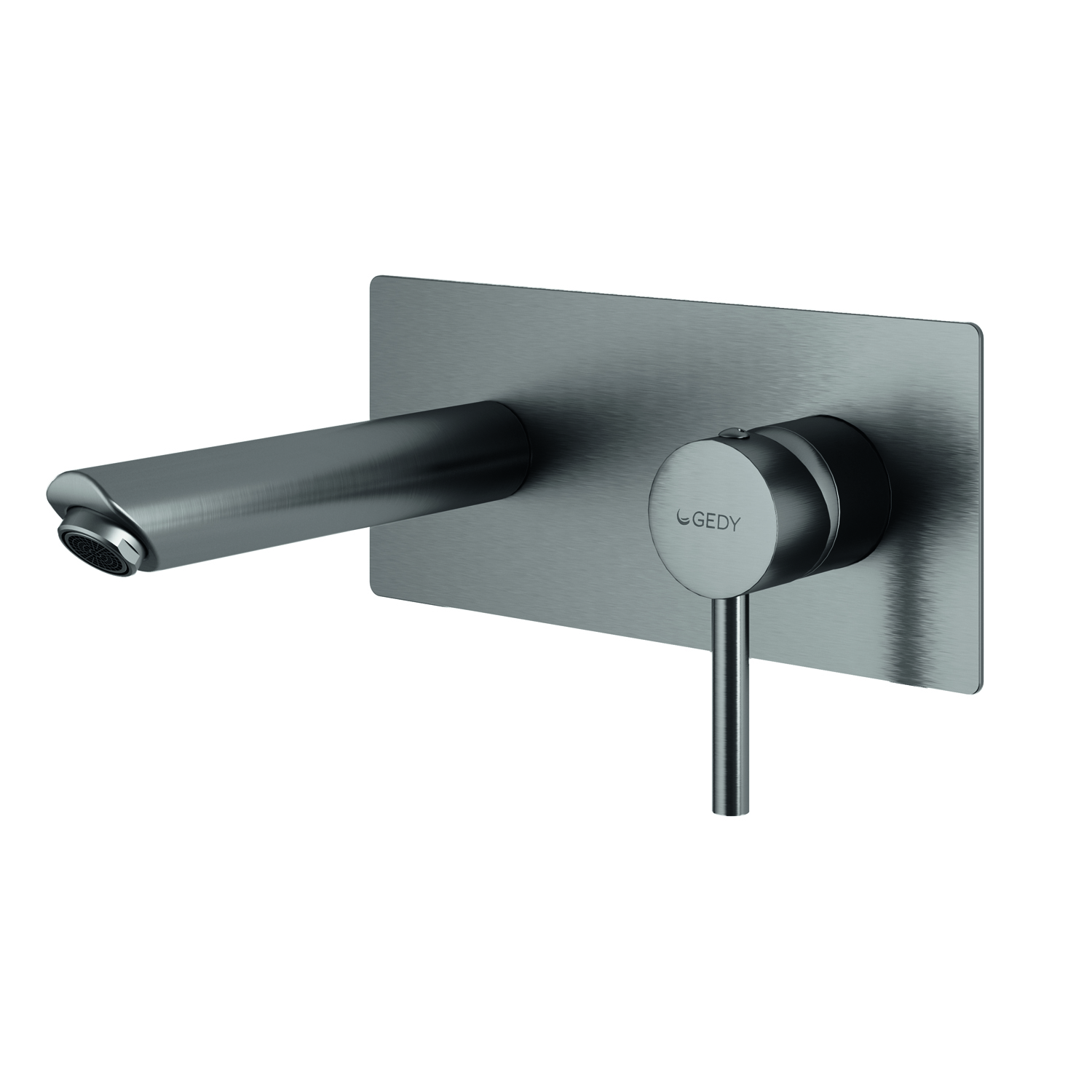 gedy-garda-mitigeur-lavabo-mural-gun-metal-bec image 3