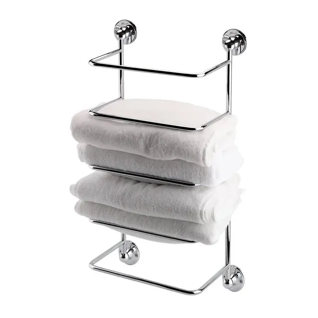 hudor-r-tro-porte-serviettes-mural-chrome-salle-de-bain image 1