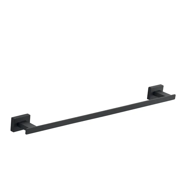 gedy-atena-porte-serviette-mural-noir-mat-45-cm image 1