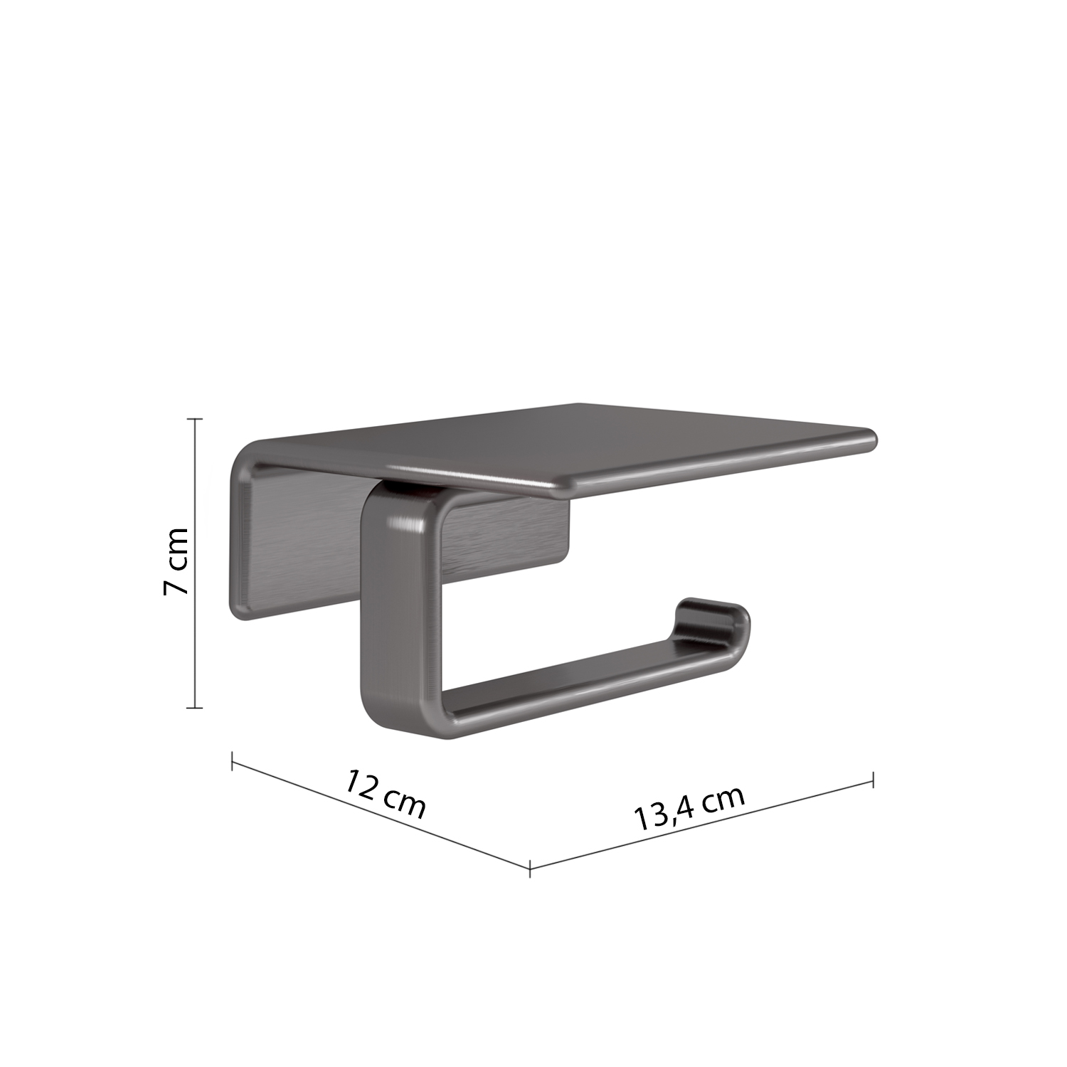 gedy-il-giglio-porte-rouleau-couvercle-gun-metal image 2