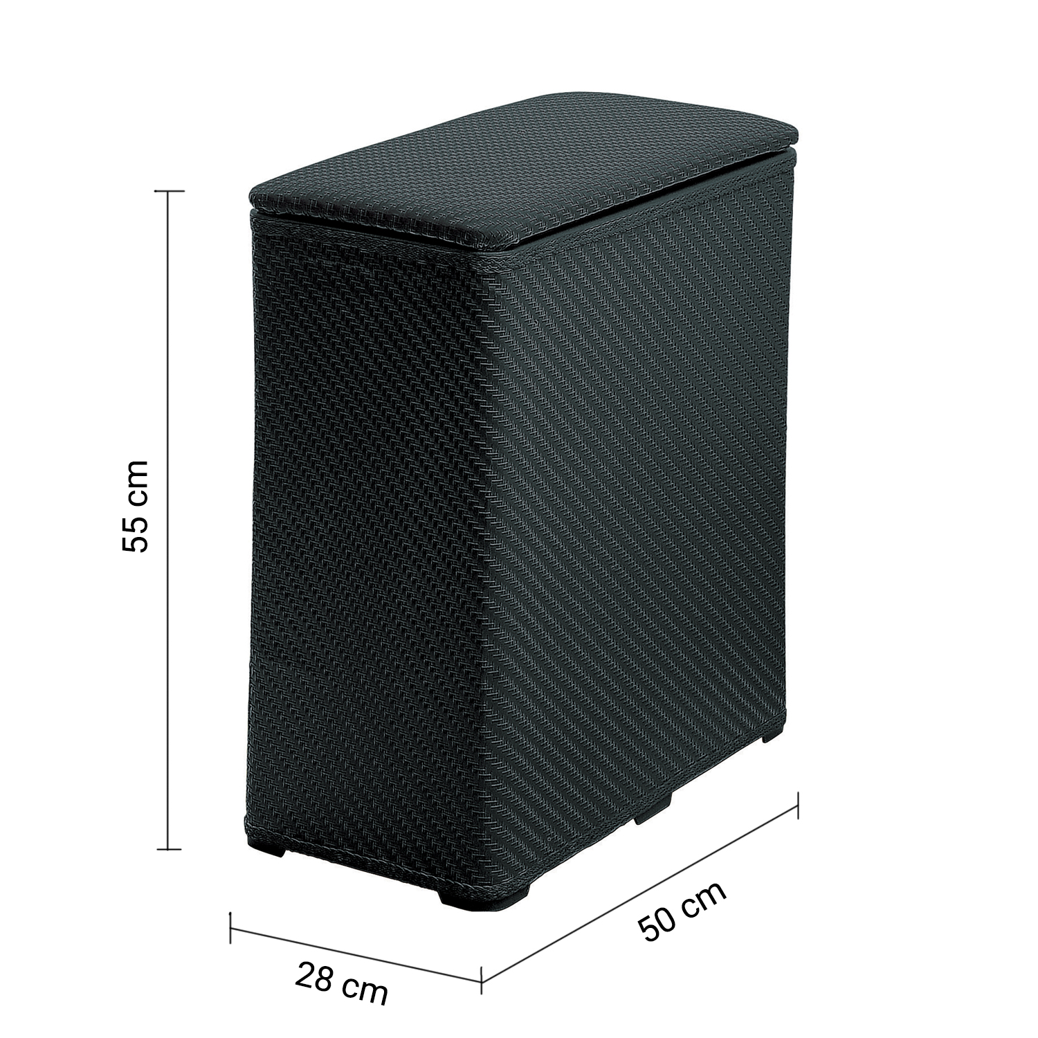 gedy-ambrogio-panier-linge-70-l-noir image 2