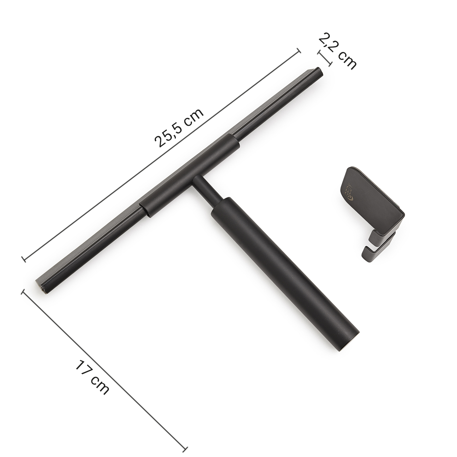 gedy-thor-set-douche-raclette-noir-mat image 2