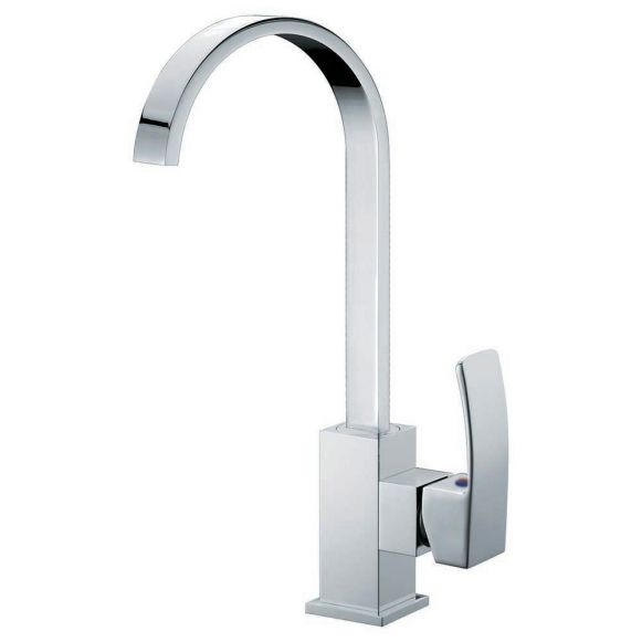 hudor-enip-e-mitigeur-cuisine-chrom-bec-col-de-cygne image 1