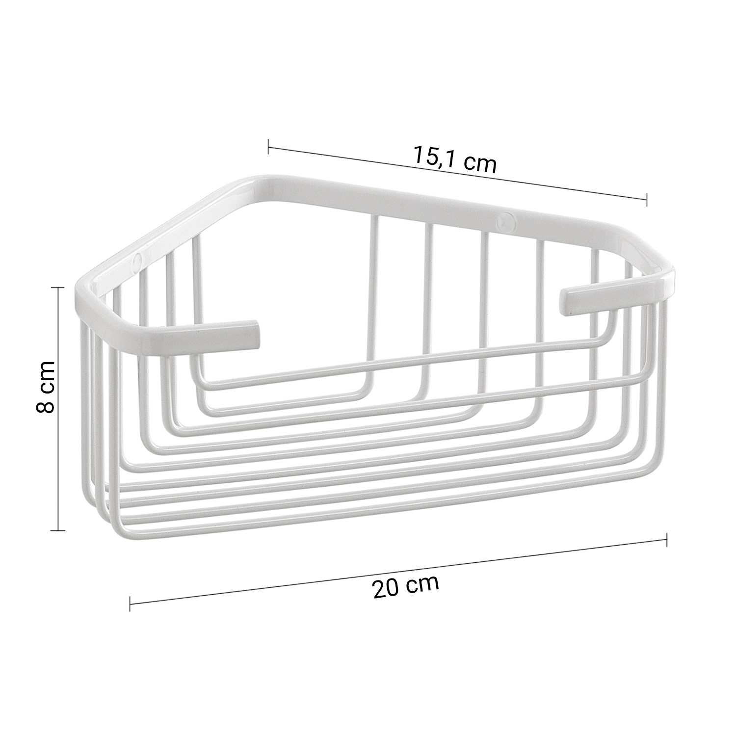 gedy-augustus-tag-re-douche-d-angle-blanc image 2