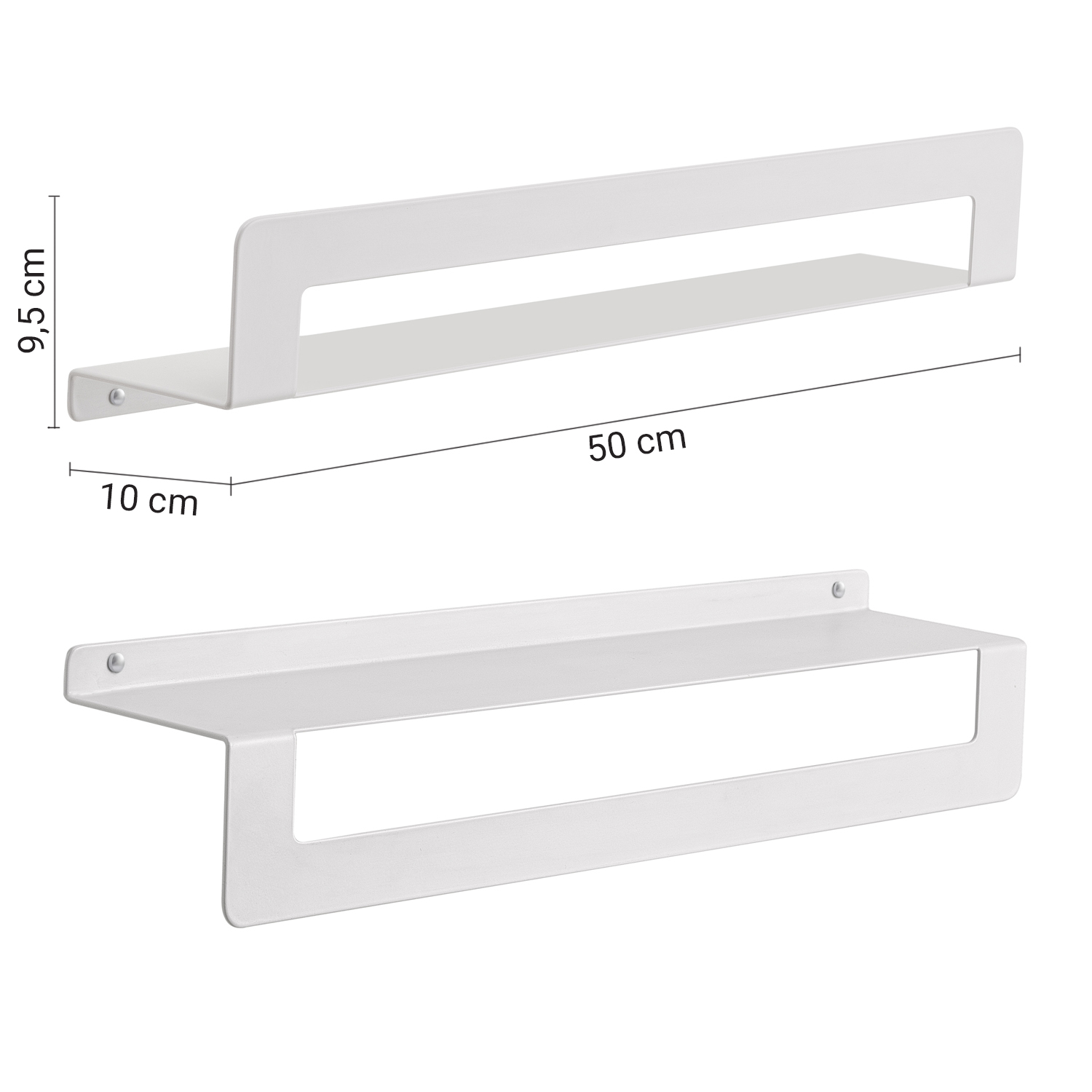 gedy-cleo-tag-re-douche-blanc-mat-porte-serviettes image 2