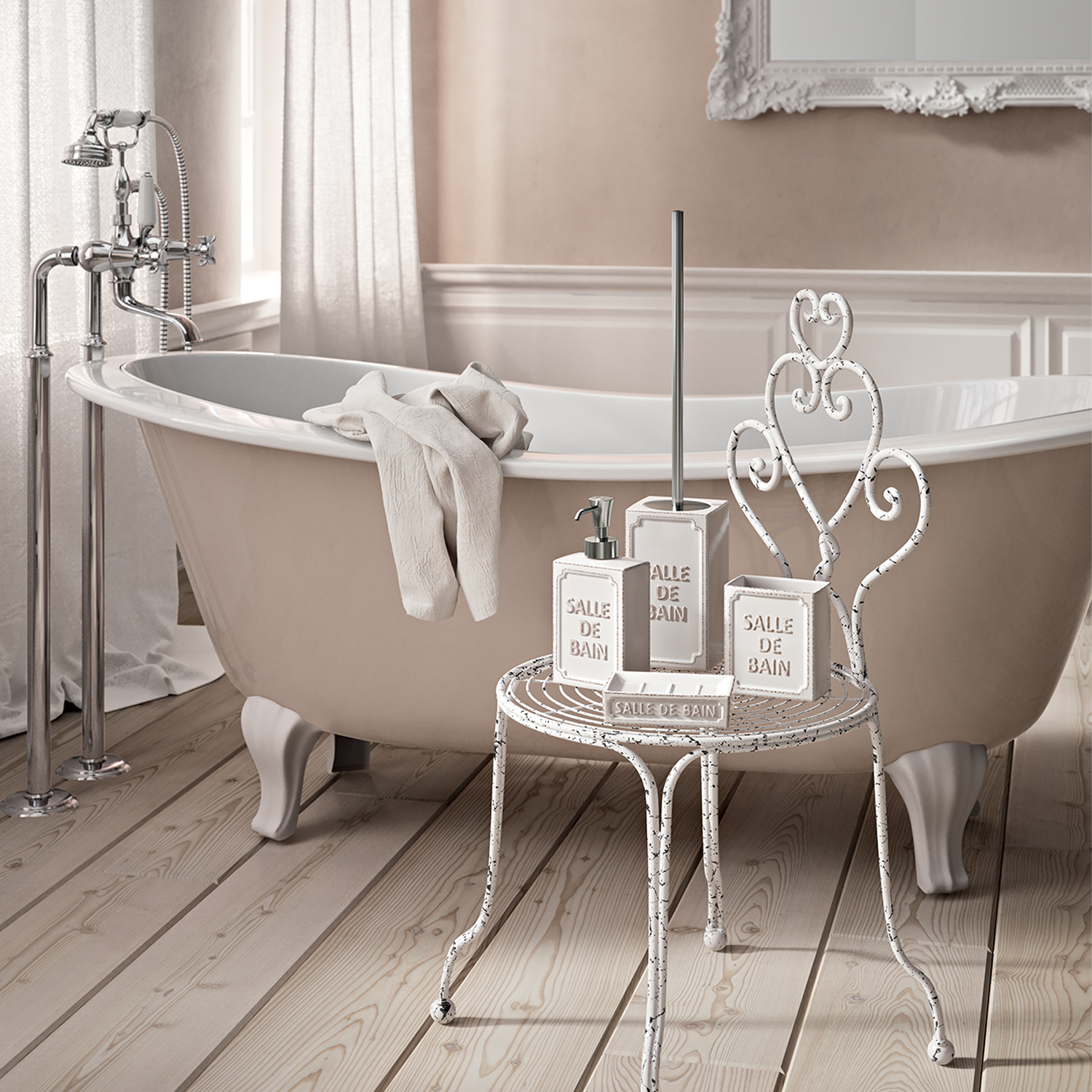 gedy-vivienne-distributeur-de-savon-blanc-poser image 4
