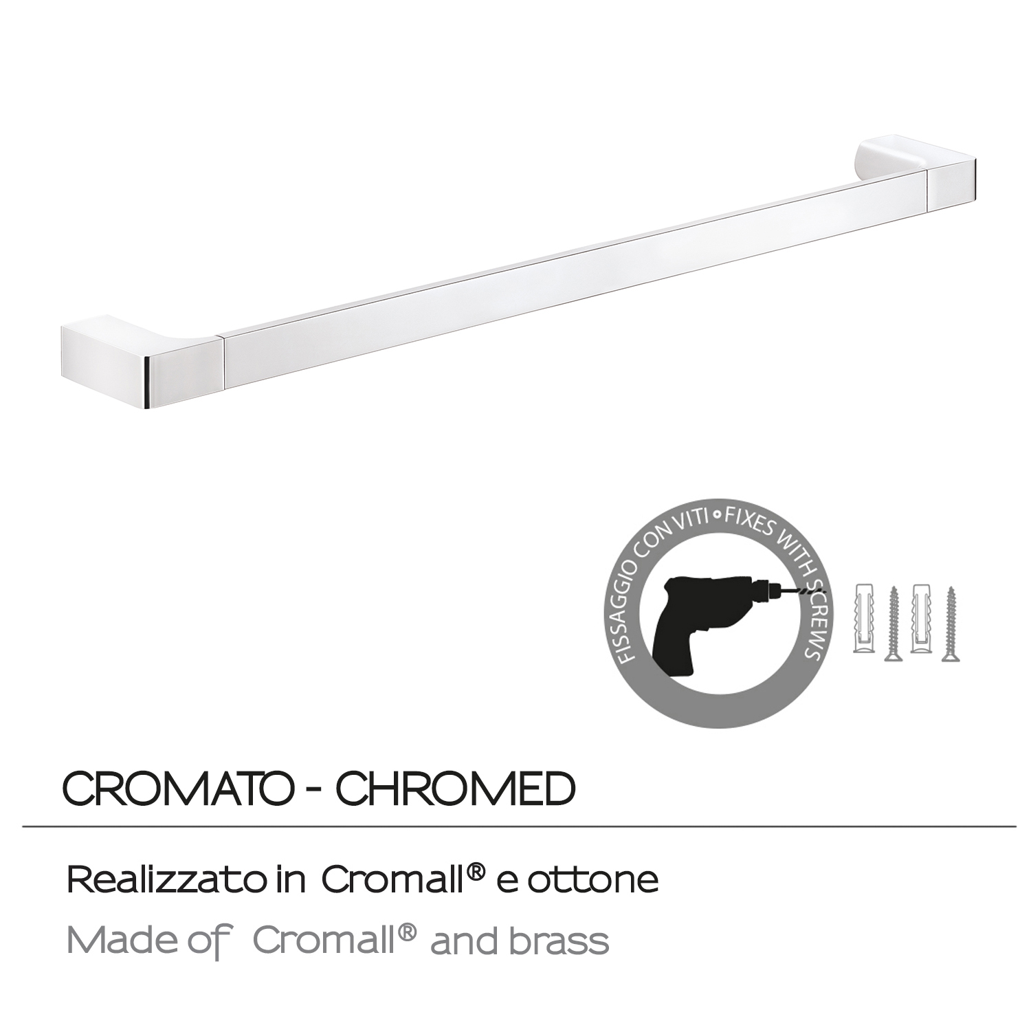 gedy-pirenei-porte-serviette-60-cm-chrome-mural image 4