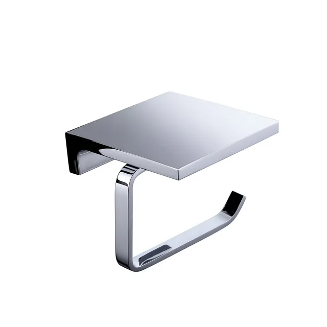 hudor-porte-rouleau-wc-mural-chrom-contemporain image 1
