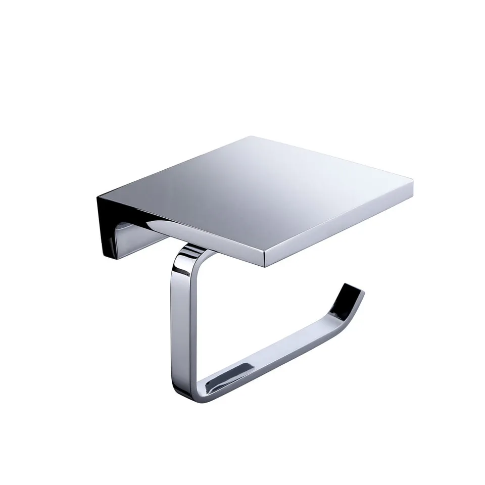 hudor-porte-rouleau-wc-mural-chrom-contemporain image 1