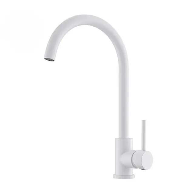 hudor-argolide-024-mitigeur-cuisine-blanc-mat-laiton image 1