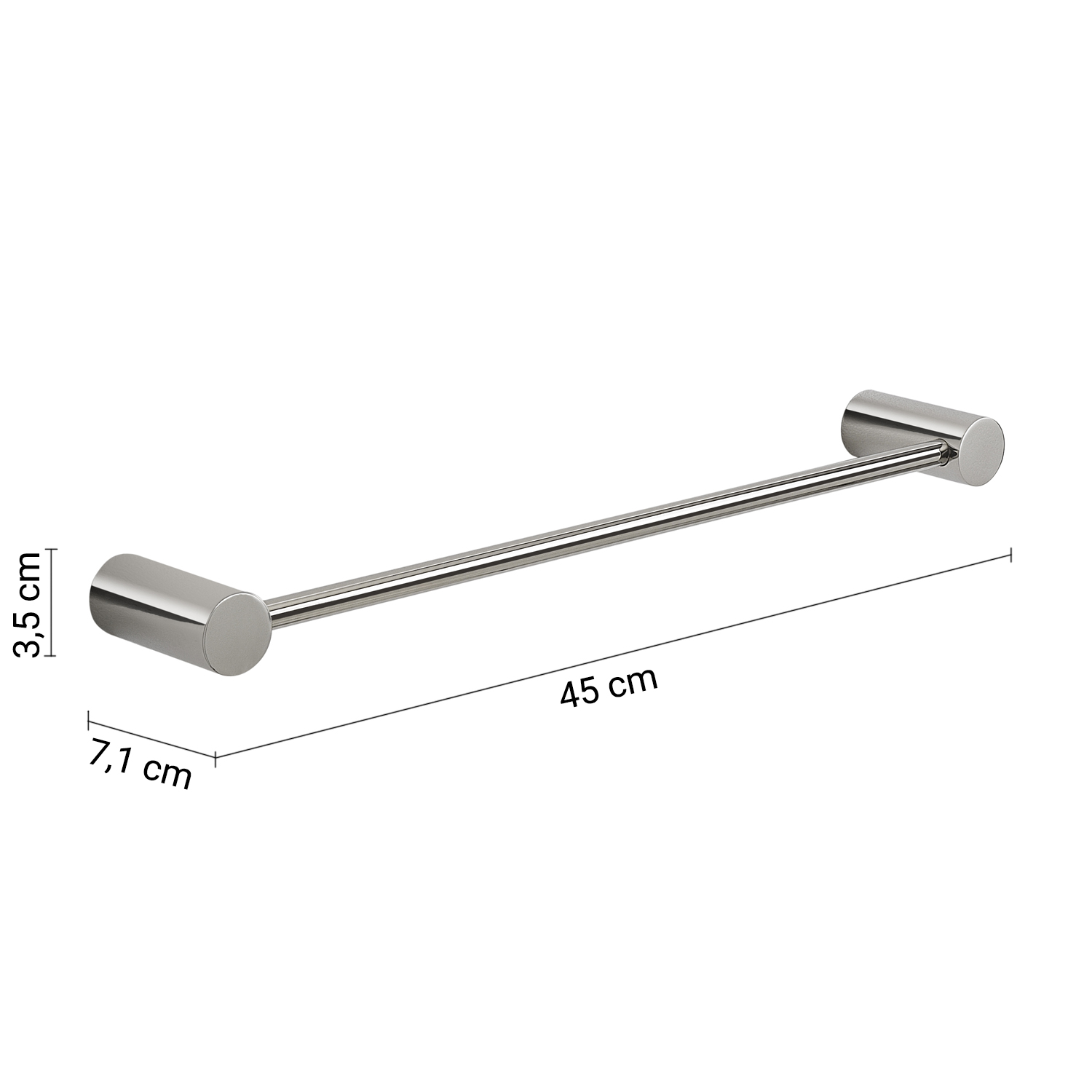 gedy-ande-porte-serviettes-45-cm-chrom image 2