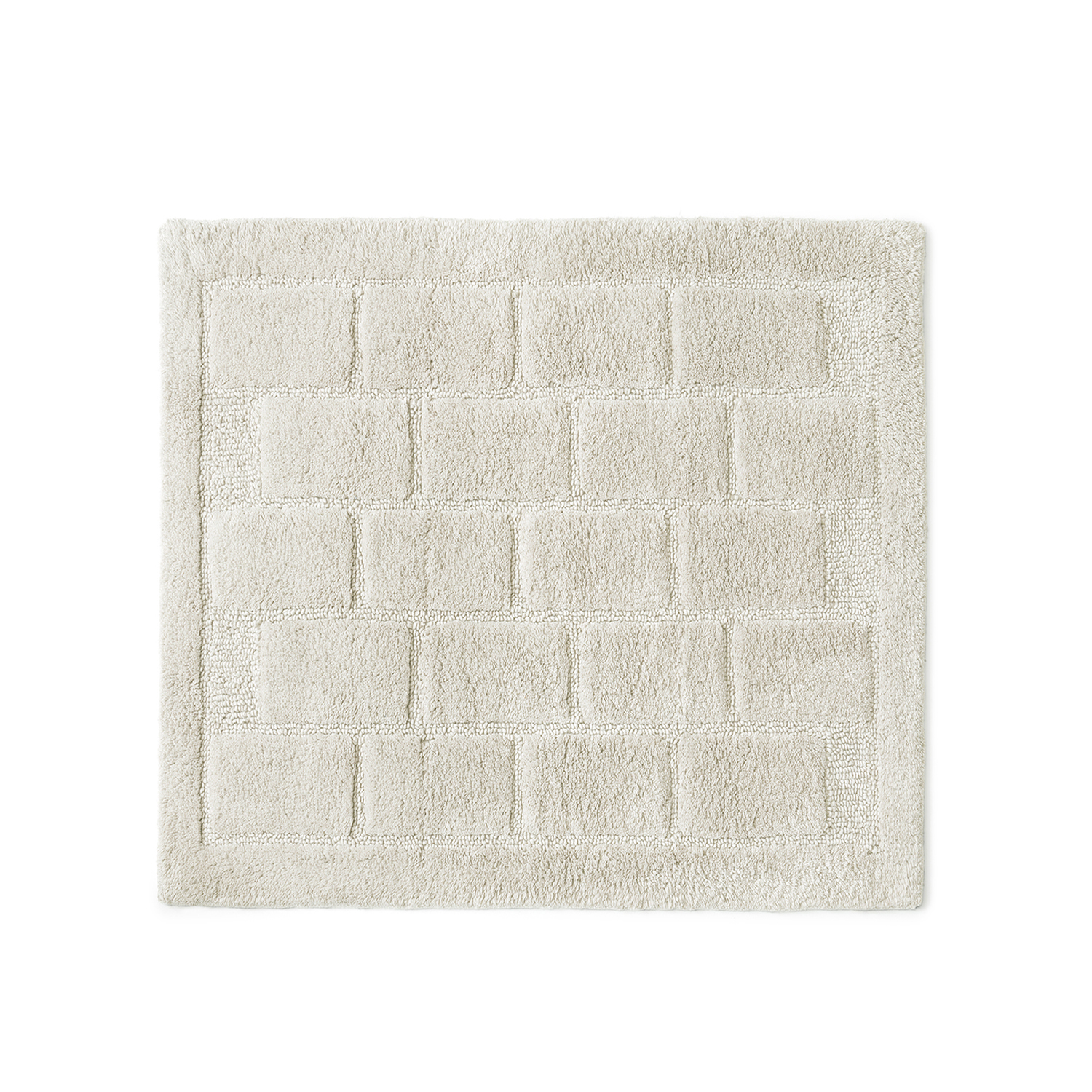 gedy-tile-tapis-de-bain-50x50-blanc-coton image 1