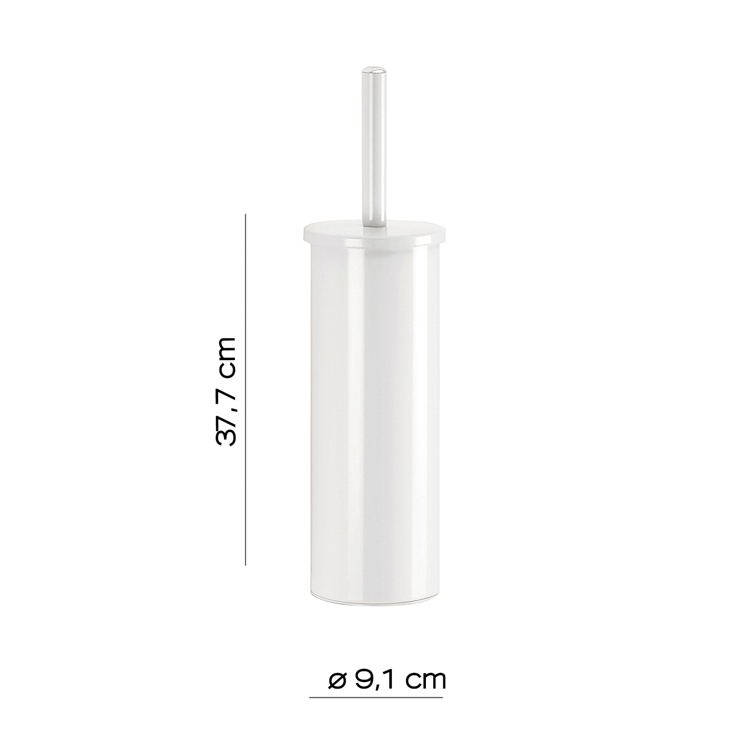 gedy-flip-porte-brosse-wc-blanc image 2