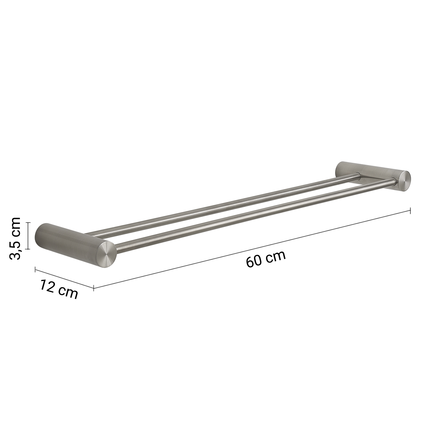 gedy-ande-porte-serviettes-double-60-cm-bross image 2