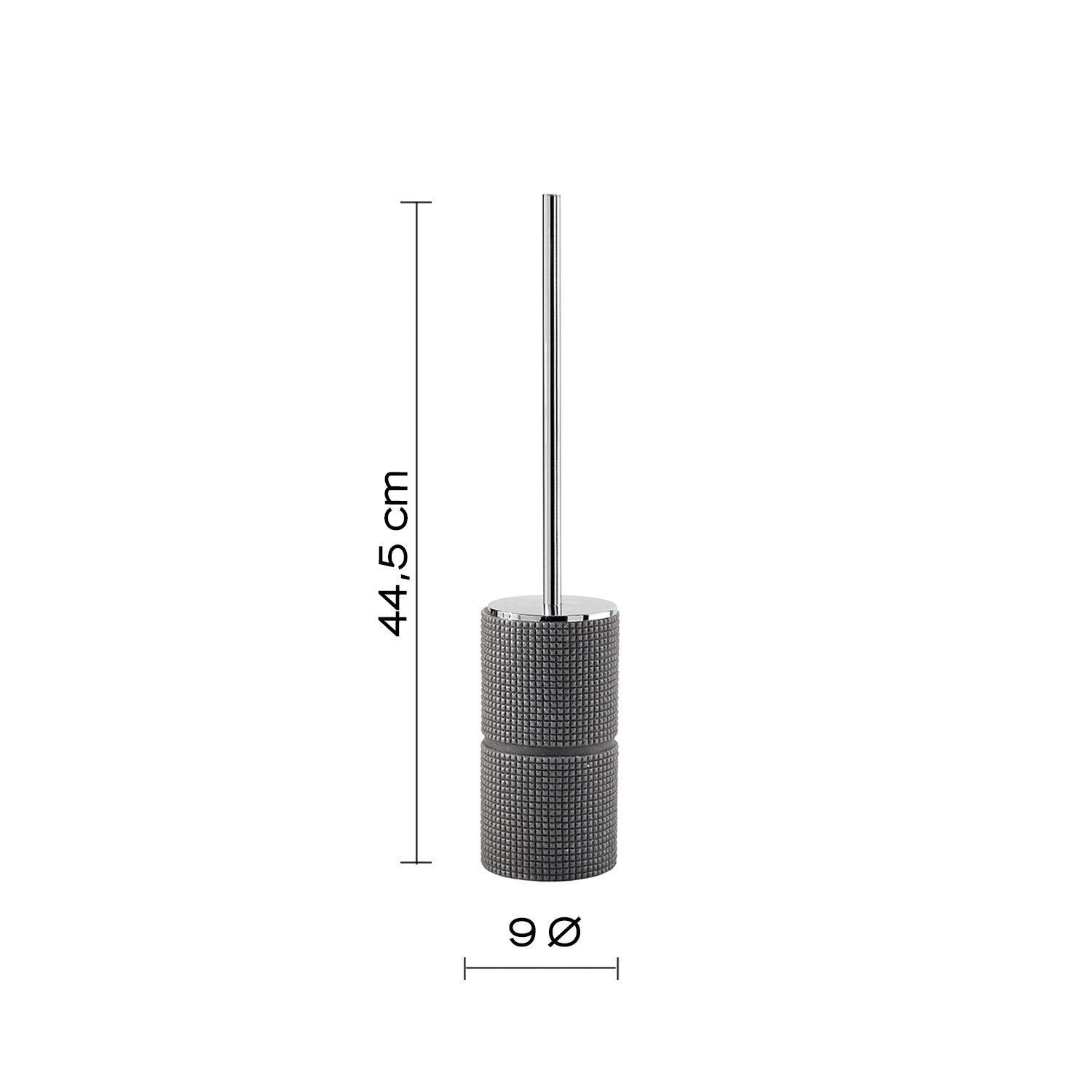 gedy-petra-porte-brosse-wc-gris-poser image 2