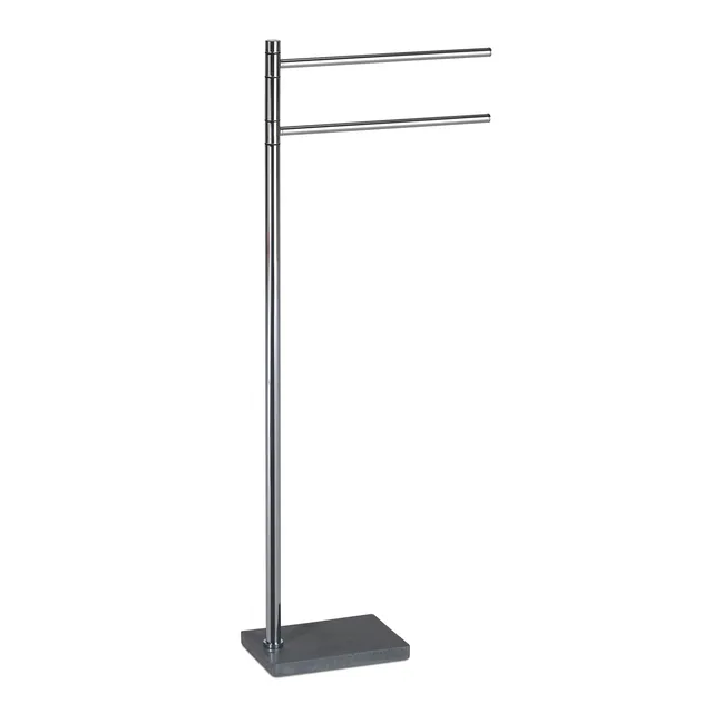 gedy-trilly-porte-serviettes-sur-pied-gris-salle-de-bain image 1